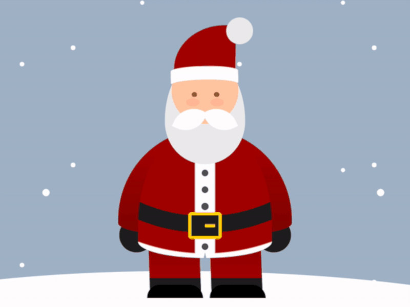 Animated CSS Santa by Alvaro Montoro on Dribbble