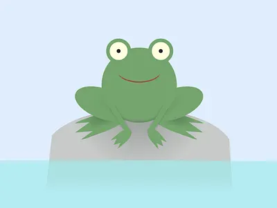 CSS Frog amphibian animal cartoon css css art css drawing css3 frog html html css html5 illustration rana toad vector vector art