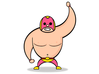 CSS Mexican Wrestler 2 cartoon css css art css drawing css3 html html5 illustration lucha libre luchador mexican mexico ui vector webdev wrestler