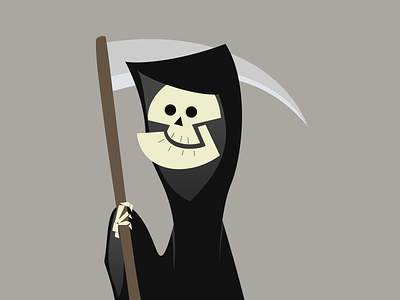 Grim Reaper cartoon css drawing death grim reaper halloween illustration reaper scythe vector