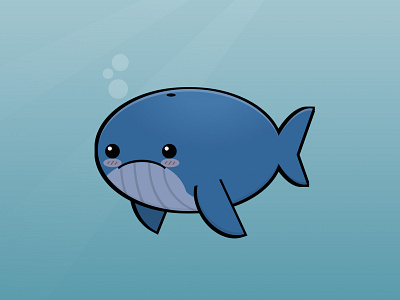 CSS Kawaii Whale animal cartoon css css art css drawing css3 cute html illustration kawaii vector whale