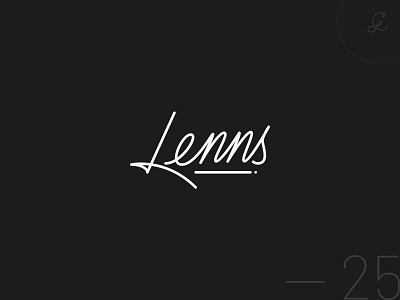 — #dailylogochallenge | 025 branding camera custom lettering dailylogochallenge graphic design handlettering lenns lettering logo logo design logotype photographer photography