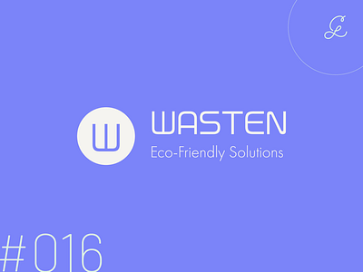 wasten — logotype eco friendly logo design logotype