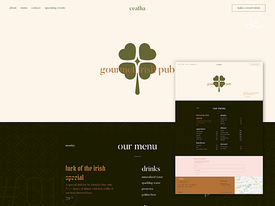 ceatha — web design food restaurant web web design