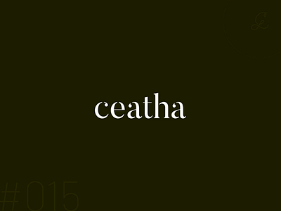 ceatha — logo logo design logotype stencil