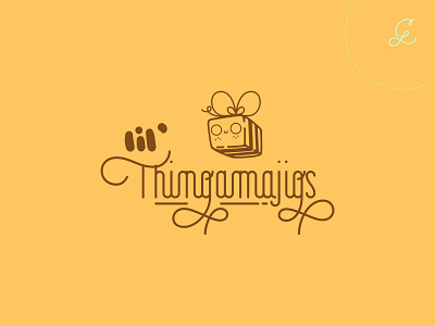 lil' thingamajigs — full logo branding calligraphy concept custom graphic design hand drawn lettering logo logo design logotype typography