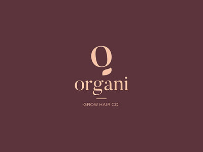 organi — stacked logo concept graphic design haircare logo logo design logotype mark natural organic