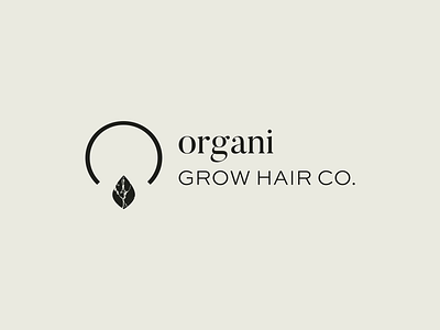 organi | full logo client graphic design haircare lifestyle logo logo design logotype mark natural organic rebrand redesign sans serif serif skincare