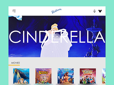 — Fantasia: app app concept disney fantasia streaming web web design