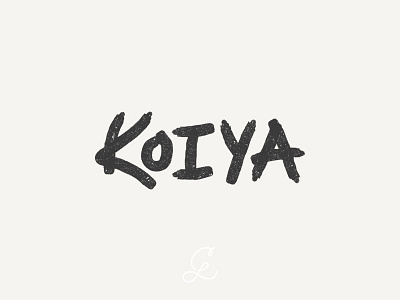 — koiya business concept custom design local experimental typography japanese art japanese express local local design logo logodesign logofolio logotype redesign restaurant texture