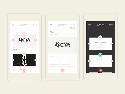 — dribbble app redesign app branding concept dark ui logo logo design logo designer logos logotype minimal monoline pink rebrand redesign ui ux web design web designer whitespace