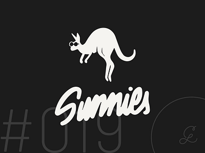 — #dailylogochallenge | 019 australia crikey dailylogochallenge graphic design kangaroo logo logo design logotype mark mascot sunglasses sunnies