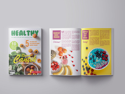healthy magazine branding catalog catalog design catalogue graphicdesign layouts magazine magazine cover magazine design