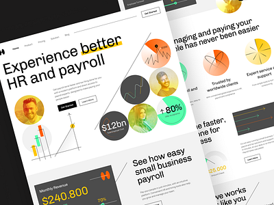 Pezpay - Financial Landing Page bank financial fintech graphic design homepage hr landing page money payment payroll ui venture capital visual interface web web design website