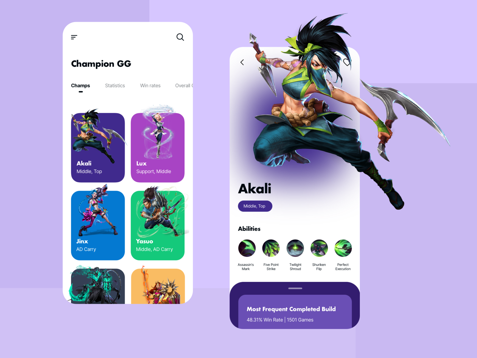 Champion GG Concept - League Legends by Roger on Dribbble