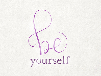 Be Yourself be beyourself brushlettering ipadpro lettering yourself