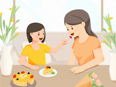 illustration Mother's Day illustration mothers day