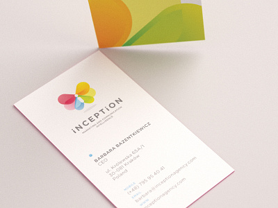 Inception business card business card butterfly vivid