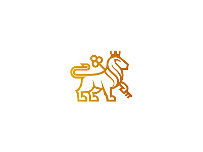 KINGDOM gold kingdom lion logo majestic royal