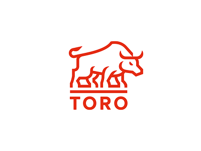 TORO bull concept logo toro