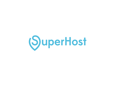 SuperHost design freelance host logo pin super