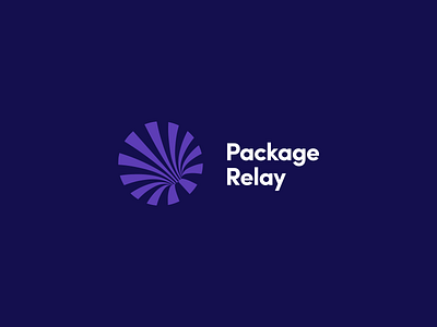 Package Relay company design illustration logistic logo package symbol vector