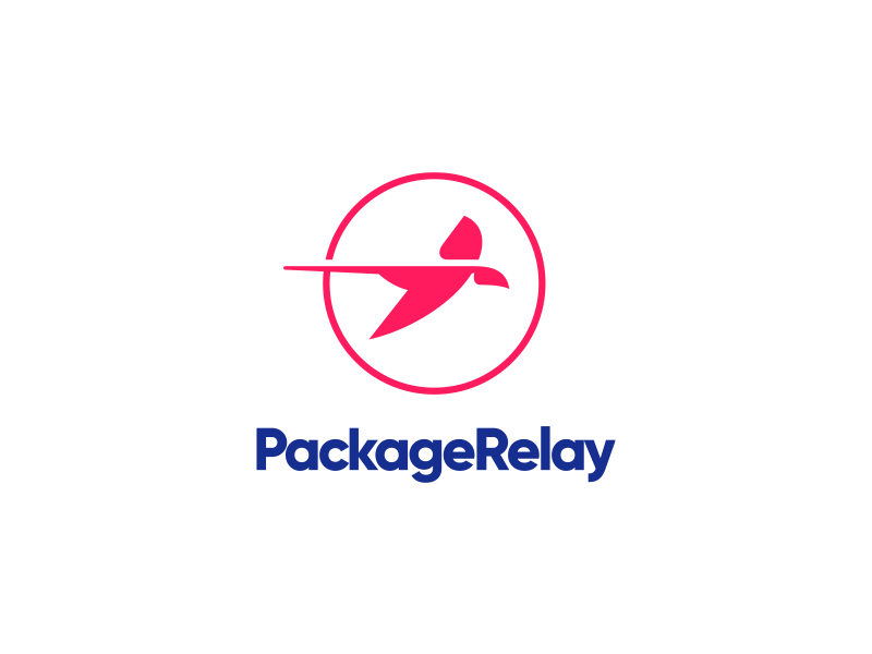 Package Relay icon branding vector typography illustration design logo
