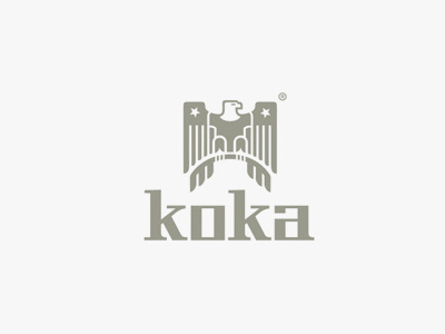 Koka Logo eagle t shirt tees