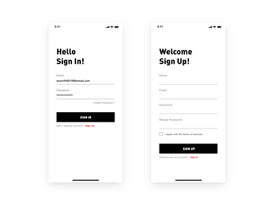 Sign Up app design sign sign design sign in sign page sign up ui ux