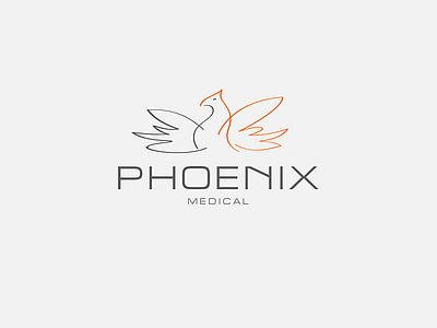 phoenix design logo logotype vector