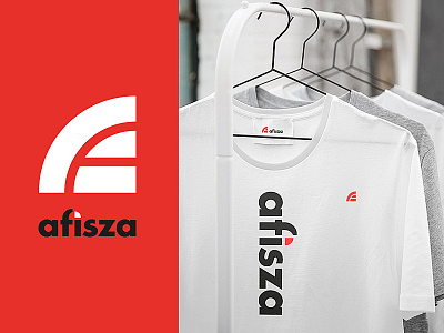 Afisza T Shirt branding design flat lettering logo logodesign logotype minimal typography vector