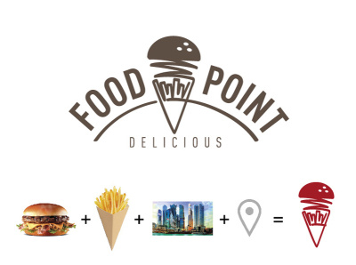 FoodPoint brand identity logodesign logotype