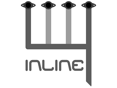 Inline-4 Logo Design Concept.