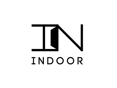 'Indoor' Logo Design Concept. indoor indoor logo indoor logo design indoor logos logo logo design logo designs logodesign logodesigner logodesigns logos minimal minimal logo minimal logos negative space logo negativespace simple simple logo simple logos stayindoor