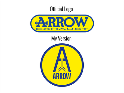 'Arrow Exhaust' Logo Redesign Concept.
