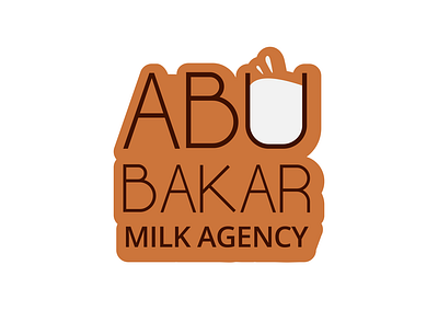 Logo for Abu Bakar Milk Agency adobe illustrator brand brand design brand designer branding graphic design graphicdesign illustrator logo logo design logo design branding logo designer logo designers logo designs logo mark logodesign logos