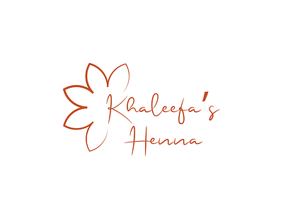 Logo for Khaleefa's Henna, a Henna designes on Instagram adobe illustrator brand brand identity branding graphic design graphicdesign illustrator logo logo design logo designer logo designing logodesign logos logotype vector