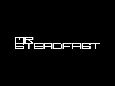 Custom Typography of Mr. Steadfast Logo Redesign
