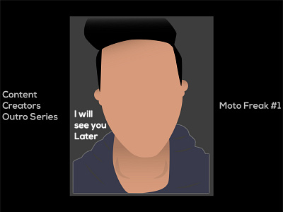 Content Creators Outro Series, Moto Freak #1 adobe illustrator content creators design graphic design graphicdesign illustration illustrator outro outro lines series vector vector art