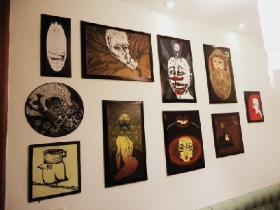 Some of my prints (except for the one with the wolf). :) illustration prints