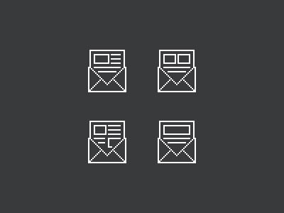 Email Newsletter Icons clean email flat icons newsletter simple vector