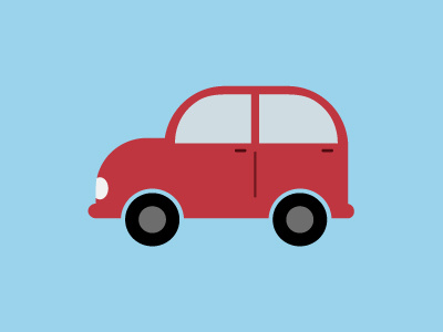Car car flat illustrator simple vector