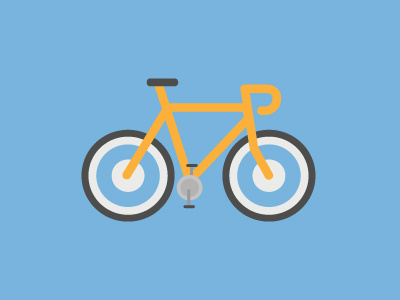 Bike bike flat illustrator simple vector