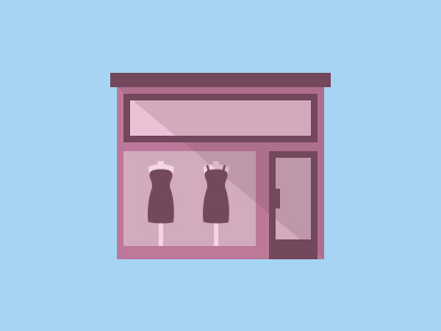 Clothing Shop clothing color fashion flat icon illustration shop store vector