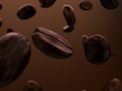 Roasted Coffee Beans bean c4d cappuccino cinema 4d coffee coffee bean espresso java mocha starbucks