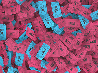Ticket Stubs contest coupon event gif mograph motion graphics movie super bowl ticket tickets