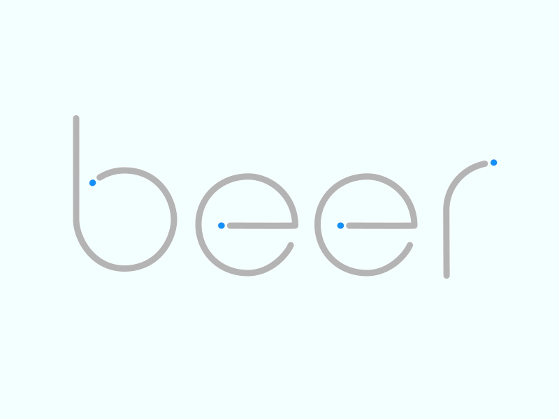 Beer Time alcohol animation beer beer time brew craft beer gif loop mograph pub typography write on