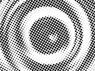 I can't look away from my dots! black and white circle dot gif half tone hypnotizing illusion loop optical illusion stare