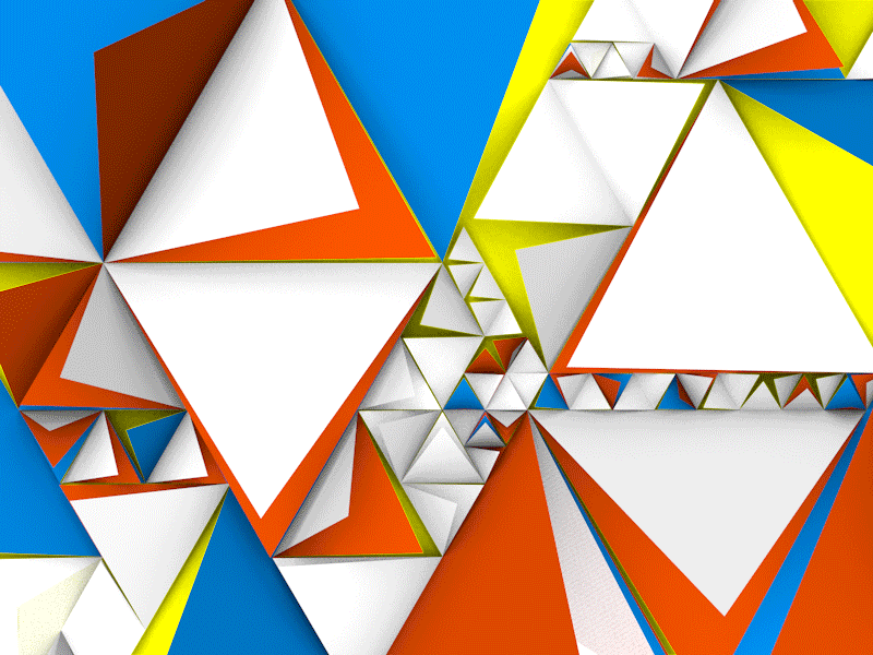 Angles colorful cool fold fun geometric geometry gif loop math pattern shape triangles