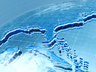 Welcome to Earth 3d animated gif blue earth gif global globe map motion graphics tech technology world